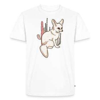 Fennek_Wüstenfuchs - T-shirt Premium bio Homme - blanc - Devant - Nico (187cm)