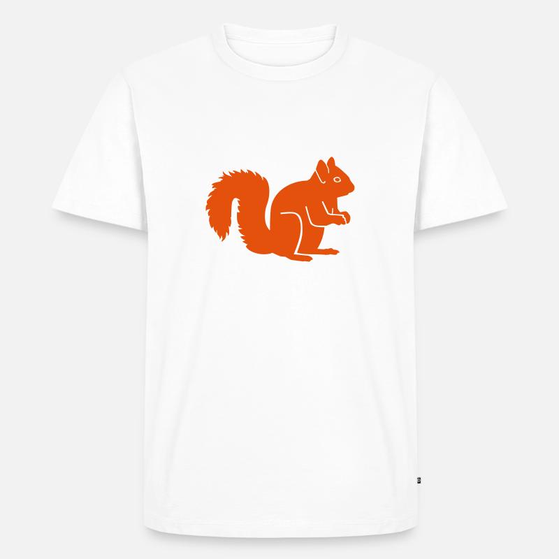 Eichhörnchen - Männer Premium Bio T-Shirt - Weiß