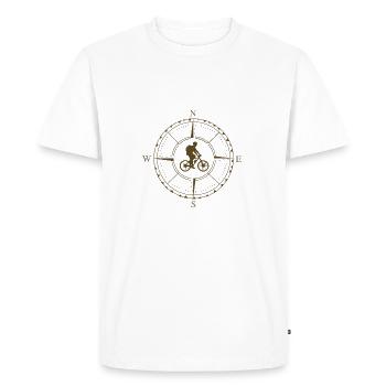 Cyclisme - T-shirt Premium bio Homme - blanc - Devant - Nico (187cm)