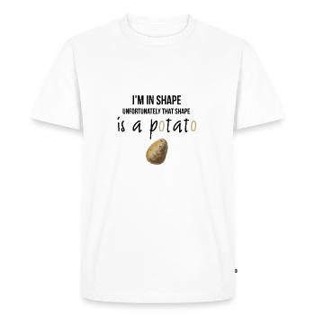 Je suis en forme - T-shirt Premium bio Homme - blanc - Devant - Nico (187cm)