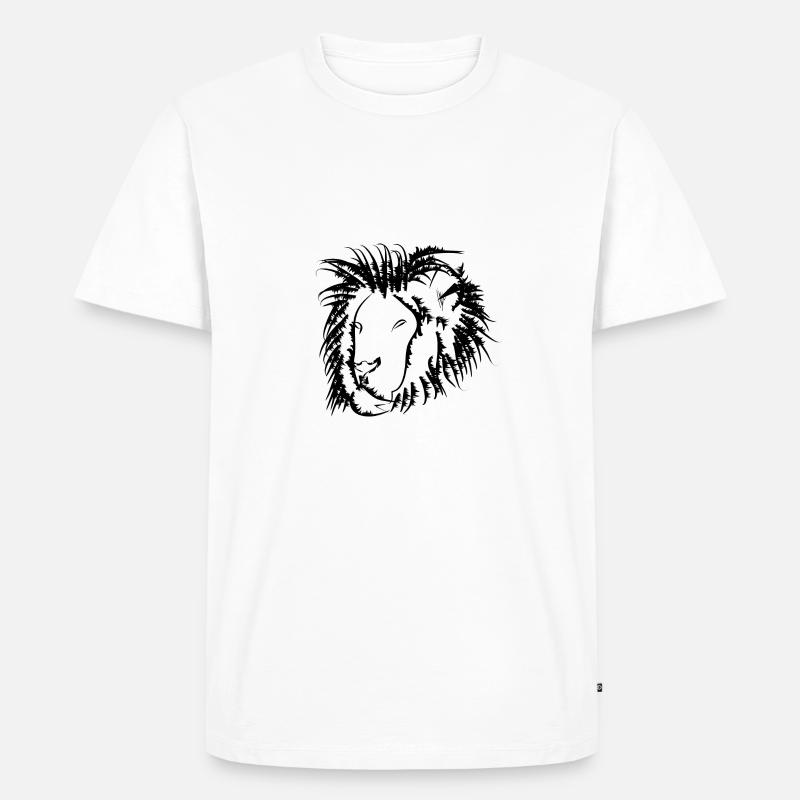 Loewe - Männer Premium Bio T-Shirt - Weiß
