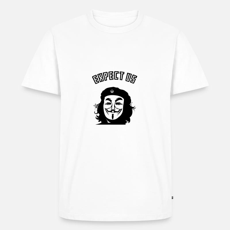 Anonymous - Männer Premium Bio T-Shirt - Weiß
