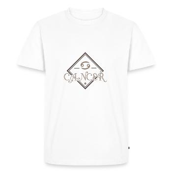 Zodiac Cancer cancer cadeau Juillet Août - T-shirt Premium bio Homme - blanc - Devant - Nico (187cm)
