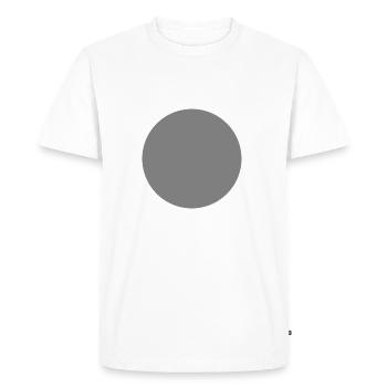 Circle gray - Men's Premium Organic T-Shirt - white - Front - Nico (187cm)