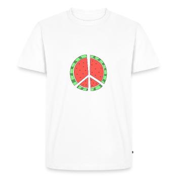la paix Sandia - T-shirt Premium bio Homme - blanc - Devant - Nico (187cm)