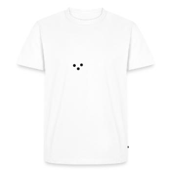 Ghost boo - Men's Premium Organic T-Shirt - white - Front - Nico (187cm)