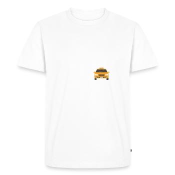 les chauffeurs de taxi en taxi évolution cadeaux de la cabine de voiture - T-shirt Premium bio Homme - blanc - Devant - Nico (187cm)