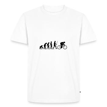 Evolution Racing comme un cadeau - T-shirt Premium bio Homme - blanc - Devant - Nico (187cm)