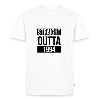 Outta 1994 Straight! | cadeau hip-hop. - T-shirt Premium bio Homme - blanc - Devant - Nico (187cm)