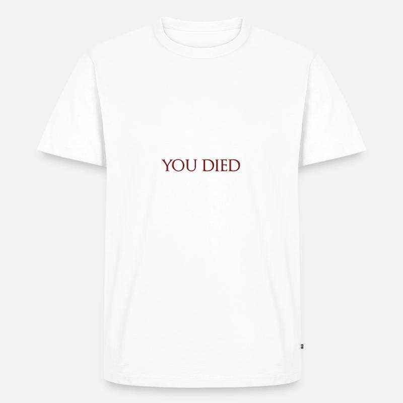 Sie starb - - Männer Premium Bio T-Shirt - Weiß