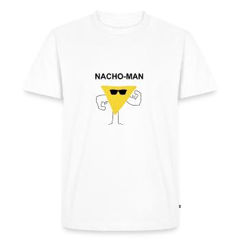 muscles Nacho Macho Man idée cadeau - T-shirt Premium bio Homme - blanc - Devant - Nico (187cm)