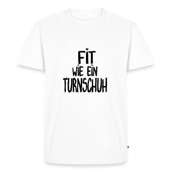 Fit as a fiddle - Men's Premium Organic T-Shirt - white - Front - Nico (187cm)