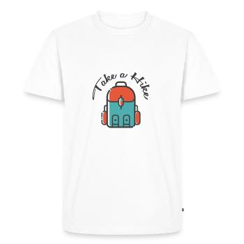 faire une randonnée - T-shirt Premium bio Homme - blanc - Devant - Nico (187cm)