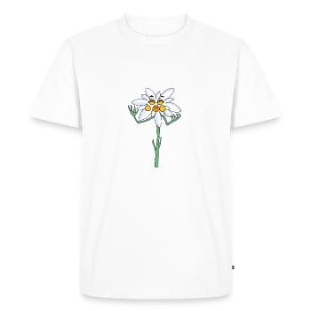 edelweiss - T-shirt Premium bio Homme - blanc - Devant - Nico (187cm)