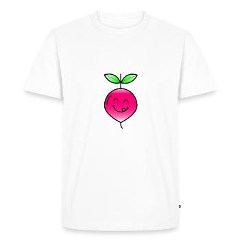 Radis légumes idée de nourriture saine - T-shirt Premium bio Homme - blanc - Devant - Nico (187cm)