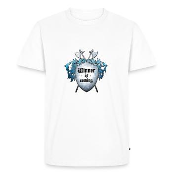 Winner is coming - T-shirt Premium bio Homme - blanc - Devant - Nico (187cm)