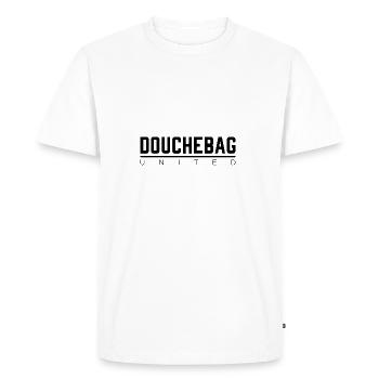 DOUCHEBAG UNITED - T-shirt Premium bio Homme - blanc - Devant - Nico (187cm)