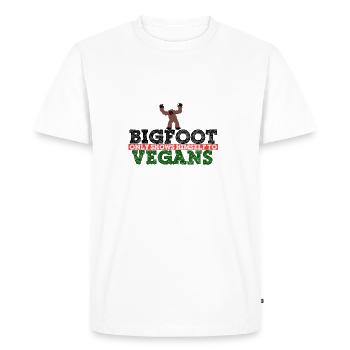 Grand cadeau de recherche de monstre de chasseur de recherche de pied - T-shirt Premium bio Homme - blanc - Devant - Nico (187cm)