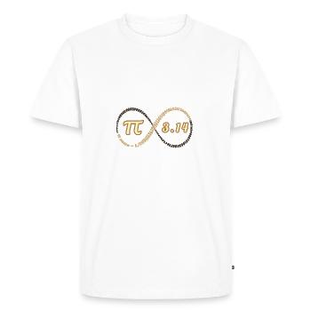 Fascinant nombre Pi - T-shirt Premium bio Homme - blanc - Devant - Nico (187cm)