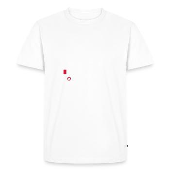 salle de sport NON compatible - T-shirt Premium bio Homme - blanc - Devant - Nico (187cm)