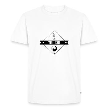 Taijiquan / Tai-Chi Chuan / Tai Chi / Tai-Chi - T-shirt Premium bio Homme - blanc - Devant - Nico (187cm)