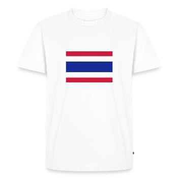 Le drapeau de la Thaïlande - T-shirt Premium bio Homme - blanc - Devant - Nico (187cm)