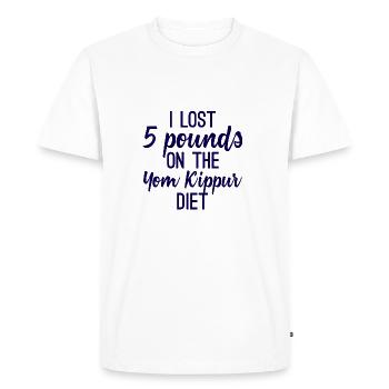 Yom Kippur, Yom Ha-Kippurim, Yom Kippur, Gift - Men's Premium Organic T-Shirt - white - Front - Nico (187cm)