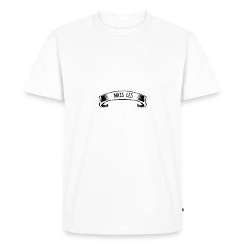 ping pong cadeau humour - T-shirt Premium bio Homme - blanc - Devant - Nico (187cm)