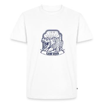 T Rex - T-shirt Premium bio Homme - blanc - Devant - Nico (187cm)