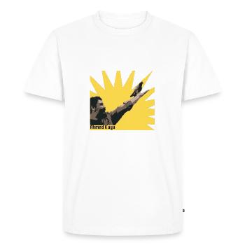 Ahmed Kaya - Men's Premium Organic T-Shirt - white - Front - Nico (187cm)