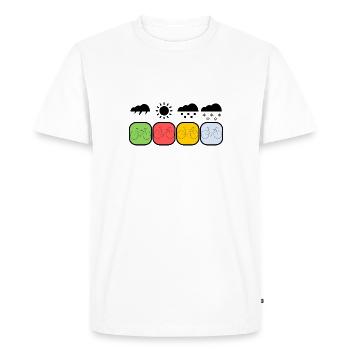 Weather bike - Men's Premium Organic T-Shirt - white - Front - Nico (187cm)