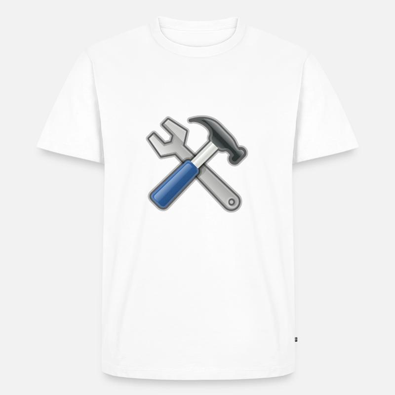 Tools - Männer Premium Bio T-Shirt - Weiß