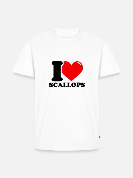 I love scallops - Men's Premium Organic T-Shirt - white