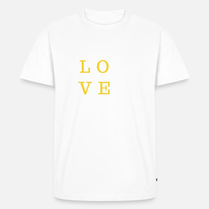 Kata Liebe - Karate Geschenkidee - Männer Premium Bio T-Shirt - Weiß