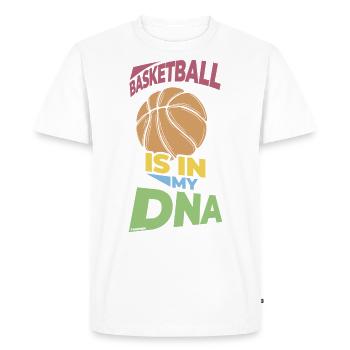 Entraîneur de l’équipe sportive de basketball - T-shirt Premium bio Homme - blanc - Devant - Nico (187cm)