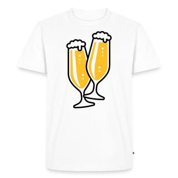 X2 Originals Meet (3) - T-shirt Premium bio Homme - blanc - Devant - Nico (187cm)