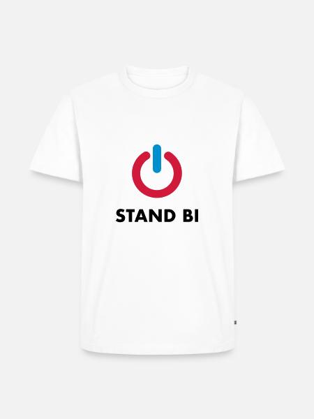 Stand Bi - Männer Premium Bio T-Shirt - Weiß