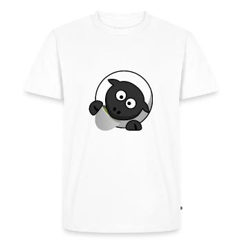 thé tea breakfast fruehstueck café café87 - T-shirt Premium bio Homme - blanc - Devant - Nico (187cm)