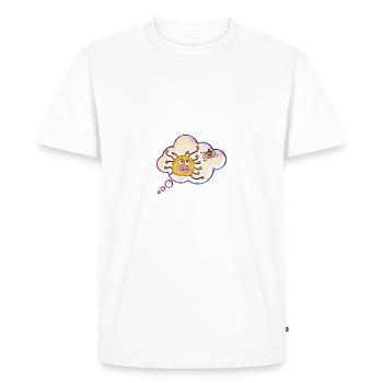 Thought of colorful viruses - Men's Premium Organic T-Shirt - white - Front - Nico (187cm)
