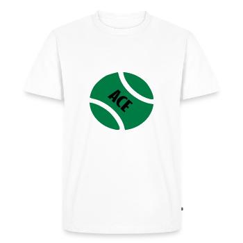 ace tb - Men's Premium Organic T-Shirt - white - Front - Nico (187cm)
