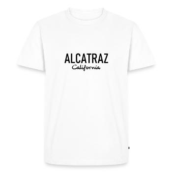 Alcatraz - Californie - State Prision - The Rock - T-shirt Premium bio Homme - blanc - Devant - Nico (187cm)