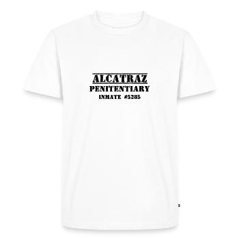 Alcatraz - Pénitencier - Détenu 5285 Prison de prison - T-shirt Premium bio Homme - blanc - Devant - Nico (187cm)