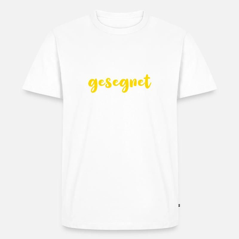 Gesegnet - gelb - Männer Premium Bio T-Shirt - undefined