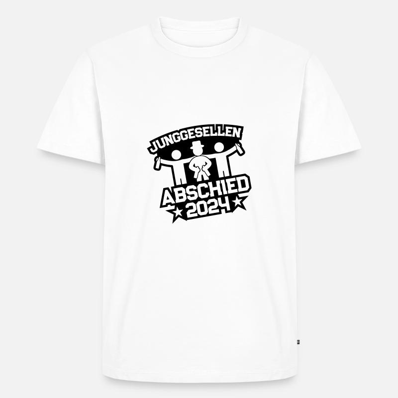 Junggesellenabschied 2024 - Männer Premium Bio T-Shirt - Weiß