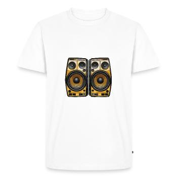 Boîtes à musique pour basse - T-shirt Premium bio Homme - blanc - Devant - Nico (187cm)