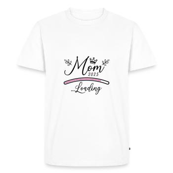 Mom 2025 Loading Mom Saying - Men's Premium Organic T-Shirt - white - Front - Nico (187cm)