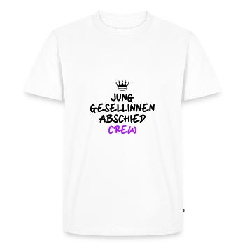 Enterrement de vie de jeune fille Crew Enterrement de vie de garçon - T-shirt Premium bio Homme - blanc - Devant - Nico (187cm)