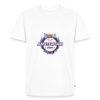 Amsterdam 2024 - Men's Premium Organic T-Shirt - white - Front - Nico (187cm)