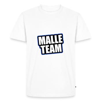 Vacances de voyage de l’équipe Malle - T-shirt Premium bio Homme - blanc - Devant - Nico (187cm)