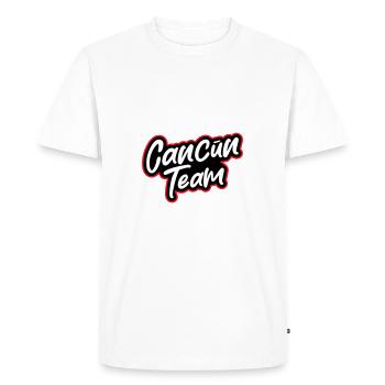 Cancun Team - Men's Premium Organic T-Shirt - white - Front - Nico (187cm)